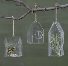 Load image into Gallery viewer, Glass House Hanging Terrarium
