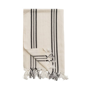 Jordan Turkish Cotton And Bamboo Hand Towel - 3 Stripe