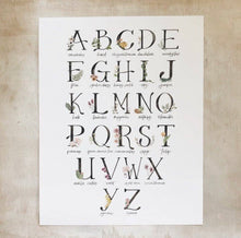 Load image into Gallery viewer, Alphabet Botanical Print | Art Print
