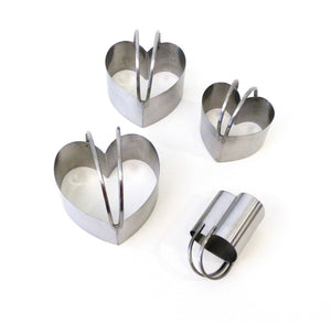 Heart Biscuit Cutters - Set of 4