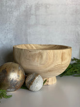 Load image into Gallery viewer, Paulownia Wood Serving Bowl - Natural
