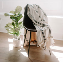 Load image into Gallery viewer, Kate Turkish Throw Blanket- Two Stripe
